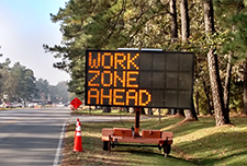 Work zone traffic sign