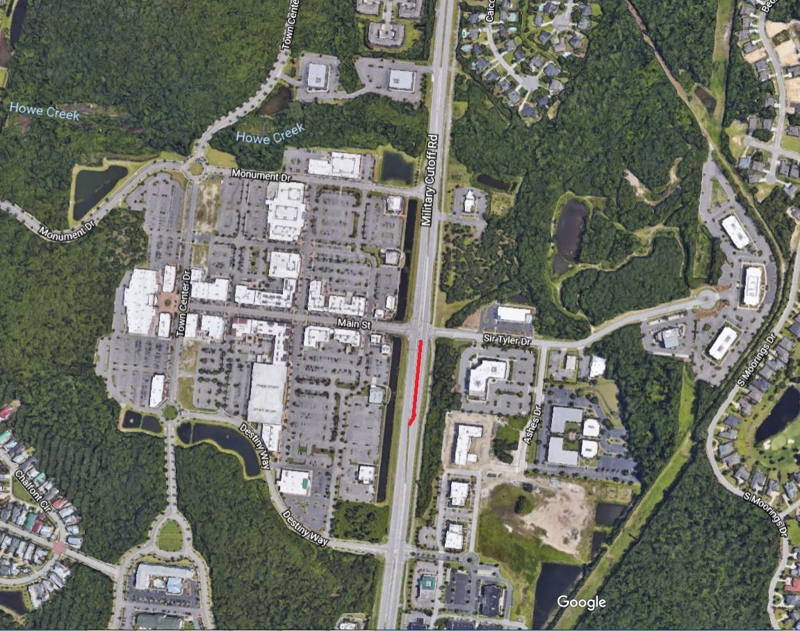 Military cutoff Rd at Sir Tyler