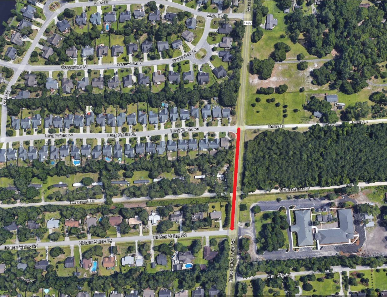 Masonboro Loop Rd traffic advisory