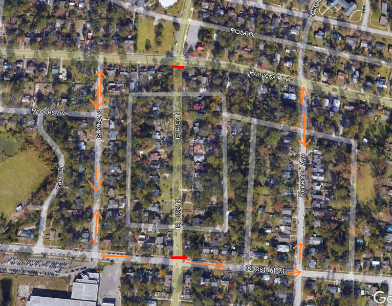 200-300 Blocks of N 23rd St traffic advisory