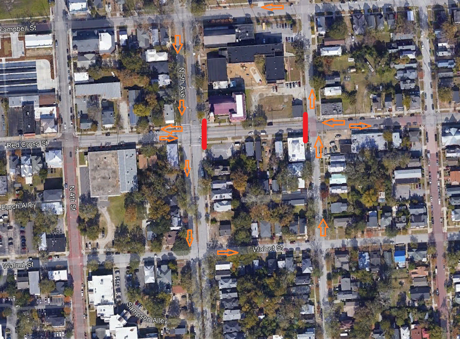 500 Block of Red Cross St Traffic Advisory Road Closure