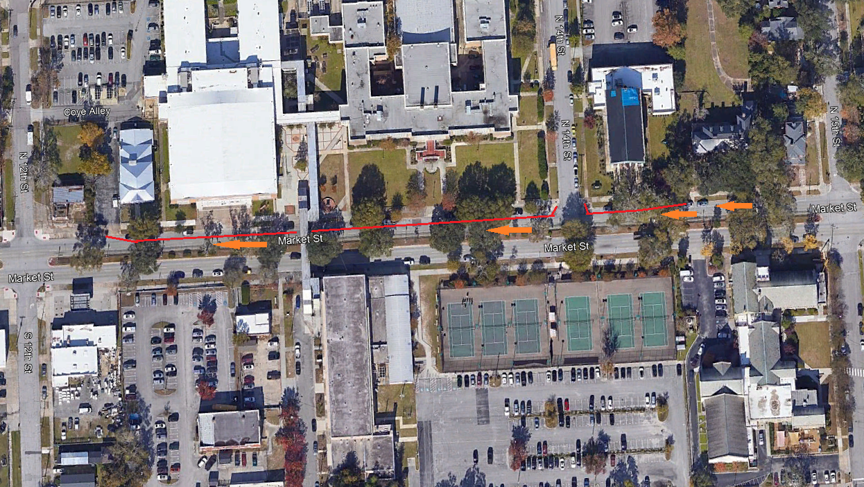 Market St Traffic plan 1300 Block