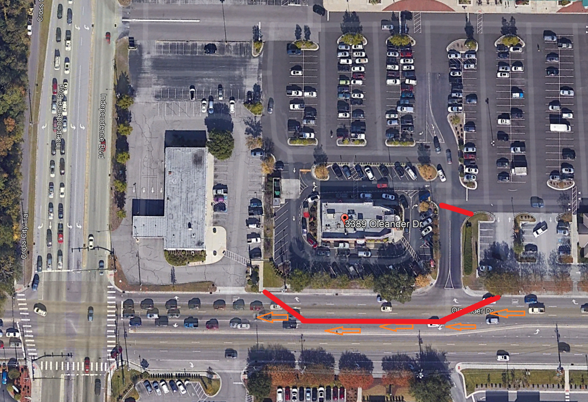 Oleander Blvd at Independence Blvd